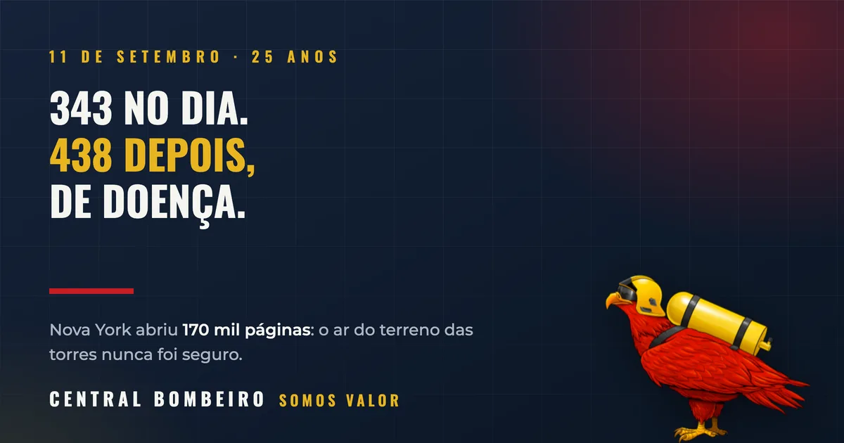 25 anos do 11 de Setembro: o ar do Ground Zero não era seguro