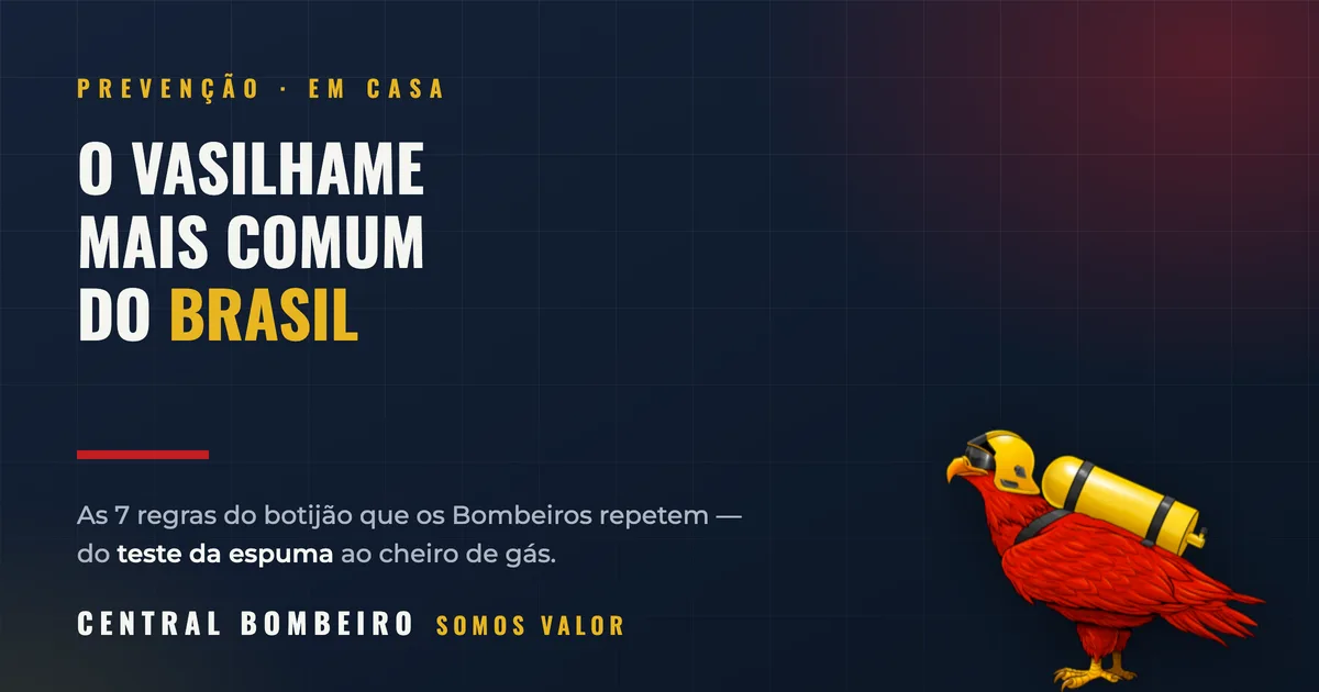 Botijão de gás: as 7 regras que os Bombeiros repetem