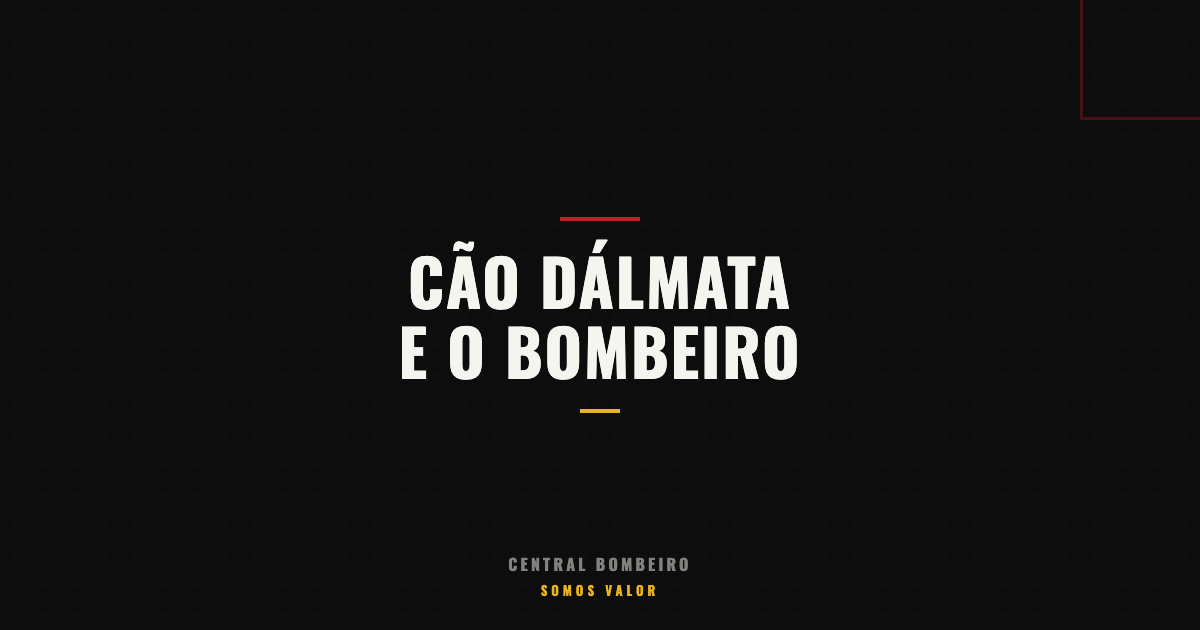 Cão Dálmata, Por Que Relacionamos ao Bombeiro?
