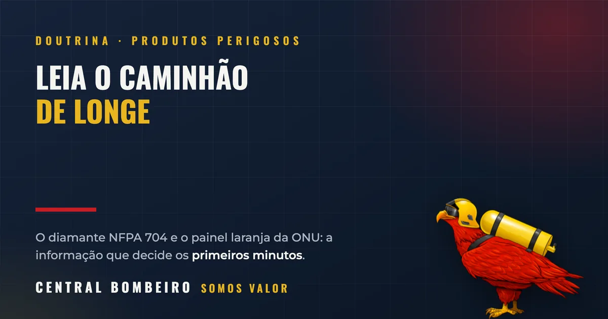 O losango na parede e a placa no caminhão: leia antes de chegar