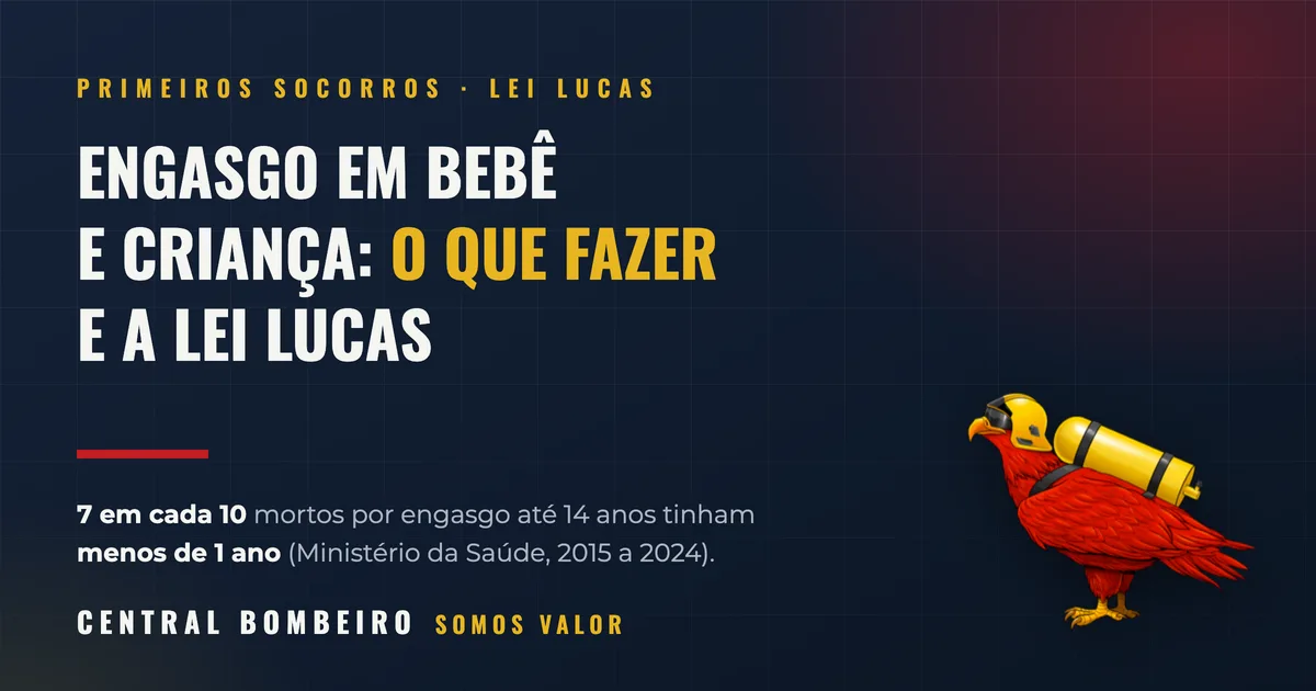Engasgo em bebê e criança: o que fazer e a Lei Lucas