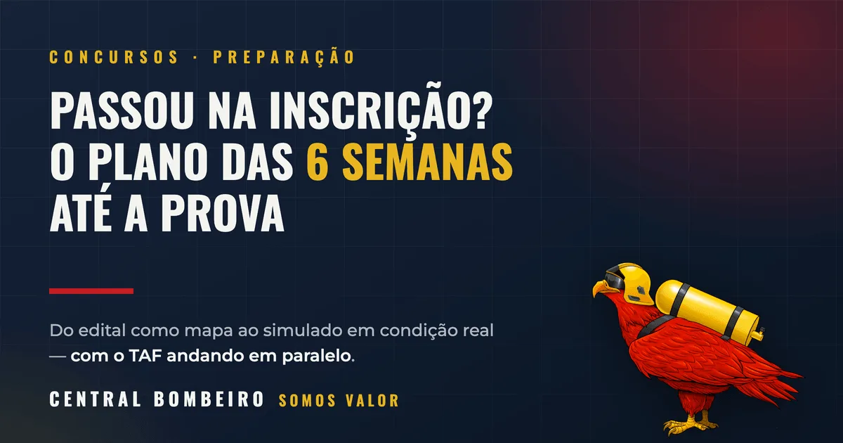 Passei na inscrição. E agora? O plano das 6 semanas até a prova