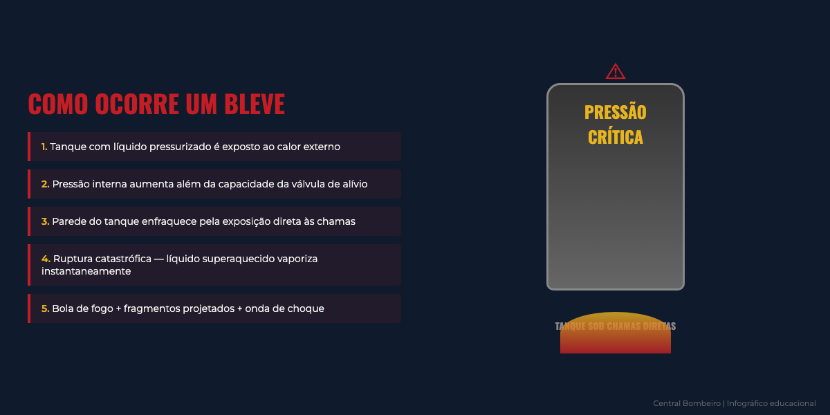 Infográfico: Como ocorre um BLEVE — Central Bombeiro